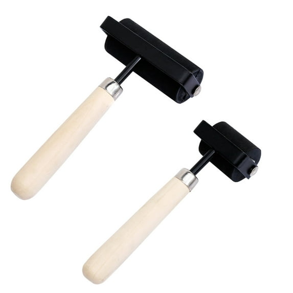SWETRACE Printmaking Rollers Rubber Wood 2Pack 1.5In 3In