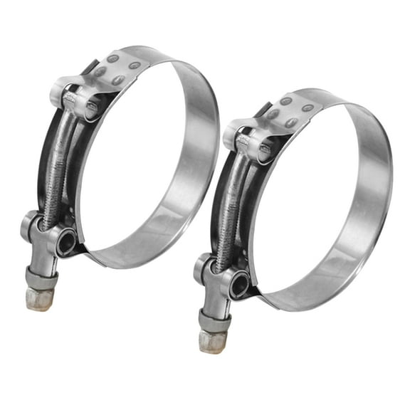 SWETRACE Adjustable Radiator Hose Clamps Automotive Hose Clamps Silver 2Pack