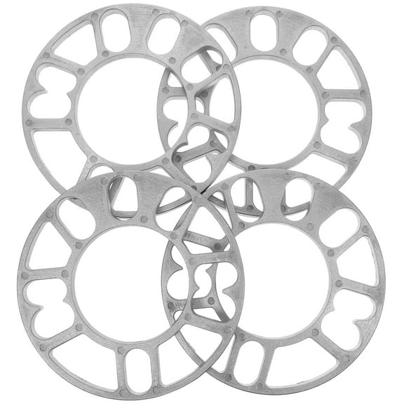 SWETRACE Wheel Spacers Silver 4Pcs 15.00X15.00X0.80Cm