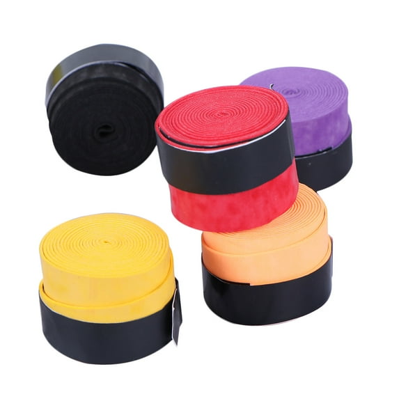 Worgeous PU Antislip Overgrip Tape for Tennis Badminton Racket with Sweat Absorbent Bands Assorted Color