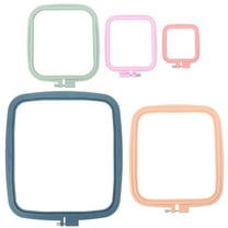SWETRACE embroidery circles Cross-stitch Hoops Assorted Color Tighten Fabric Handmade Artwork 5Set