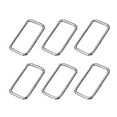 thumbnail image 1 of Ortofally Buckle Ring Metal Rings Strap Buckle Keeper DIY Accessories for Webbing Belts Shoes Bags Strap ( Silver ) 20pcs, 1 of 10