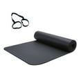 thumbnail image 1 of Ortofally Extra Thick High Density Anti-Tear Exercise Yoga Mat with Carrying Strap (Black), 1 of 9