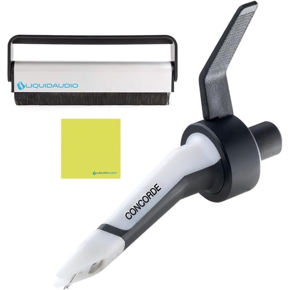 Ortofon Concorde MkII Scratch CC Single Cartridge and Spherical Stylus Bundle with Liquid Audio Carbon Fiber Record Brush & Instrument Polishing Cloth