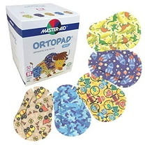 Ortopad® Bamboo Boys Eye Patches, 50/box (Regular Size, 4  yrs) Blue Camo Pack