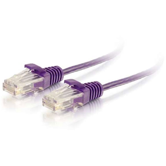 Ortronics 10ft Cat6 Snagless Unshielded (UTP) Slim Ethernet Network Patch Cable ? Purple