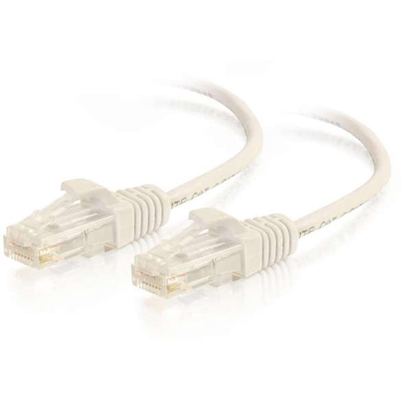 Ortronics 10ft Cat6 Snagless Unshielded (UTP) Slim Ethernet Network Patch Cable White