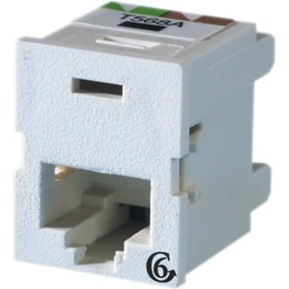 Ortronics OR-TJ600 Clarity Tracjack Category-6 Rj45 Jack, CAT6, Flat, FOG White