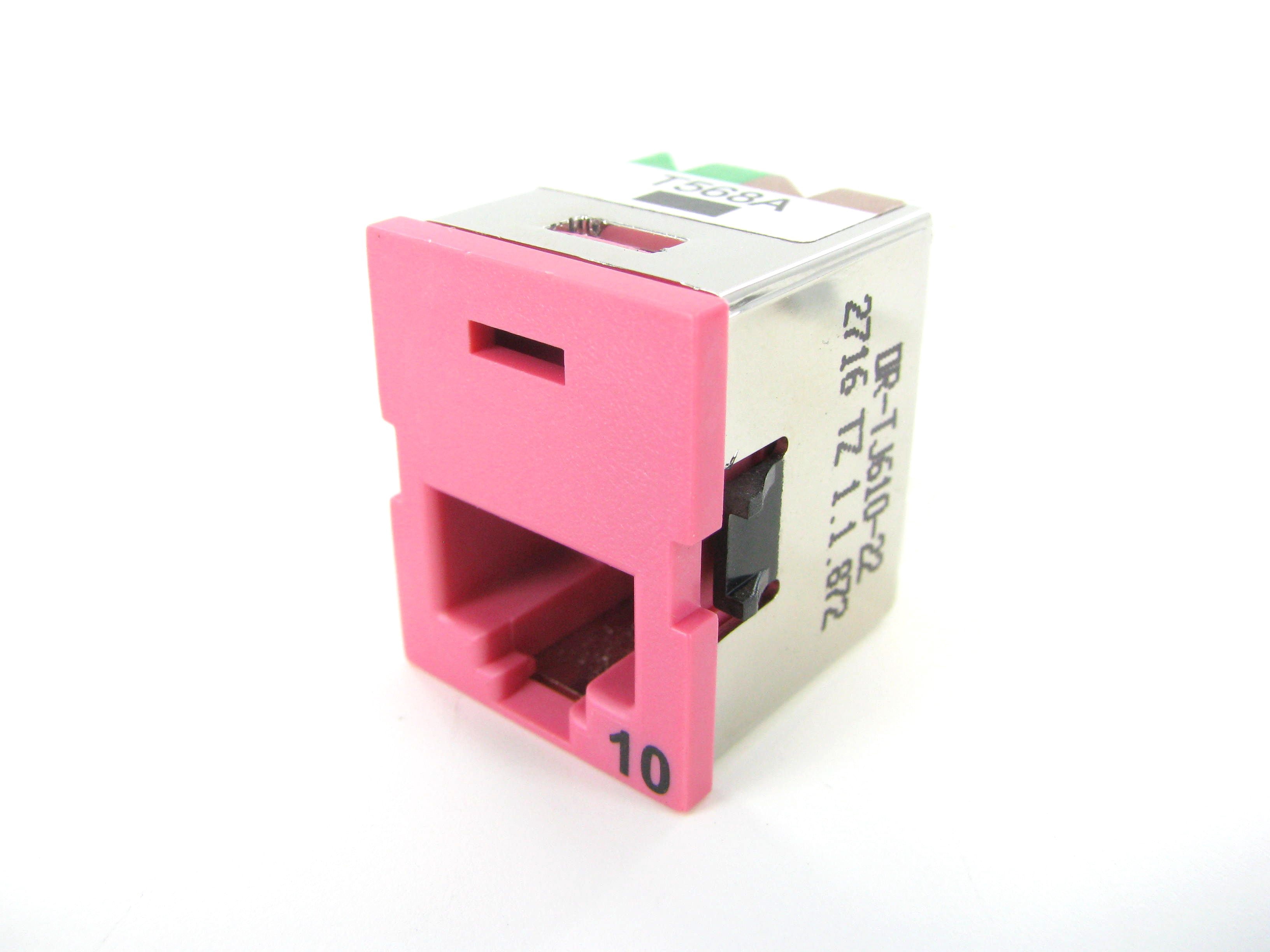 Clarity 6 TracJack, T568A/B, 180 degree, Cloud White | Jacks and Modules | Copper | Network Infrastructure