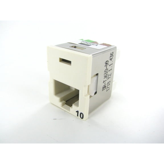 Ortronics OR-TJ610-99 Clarity TracJack Cat6a 10G Jack, Wiremold Ivory
