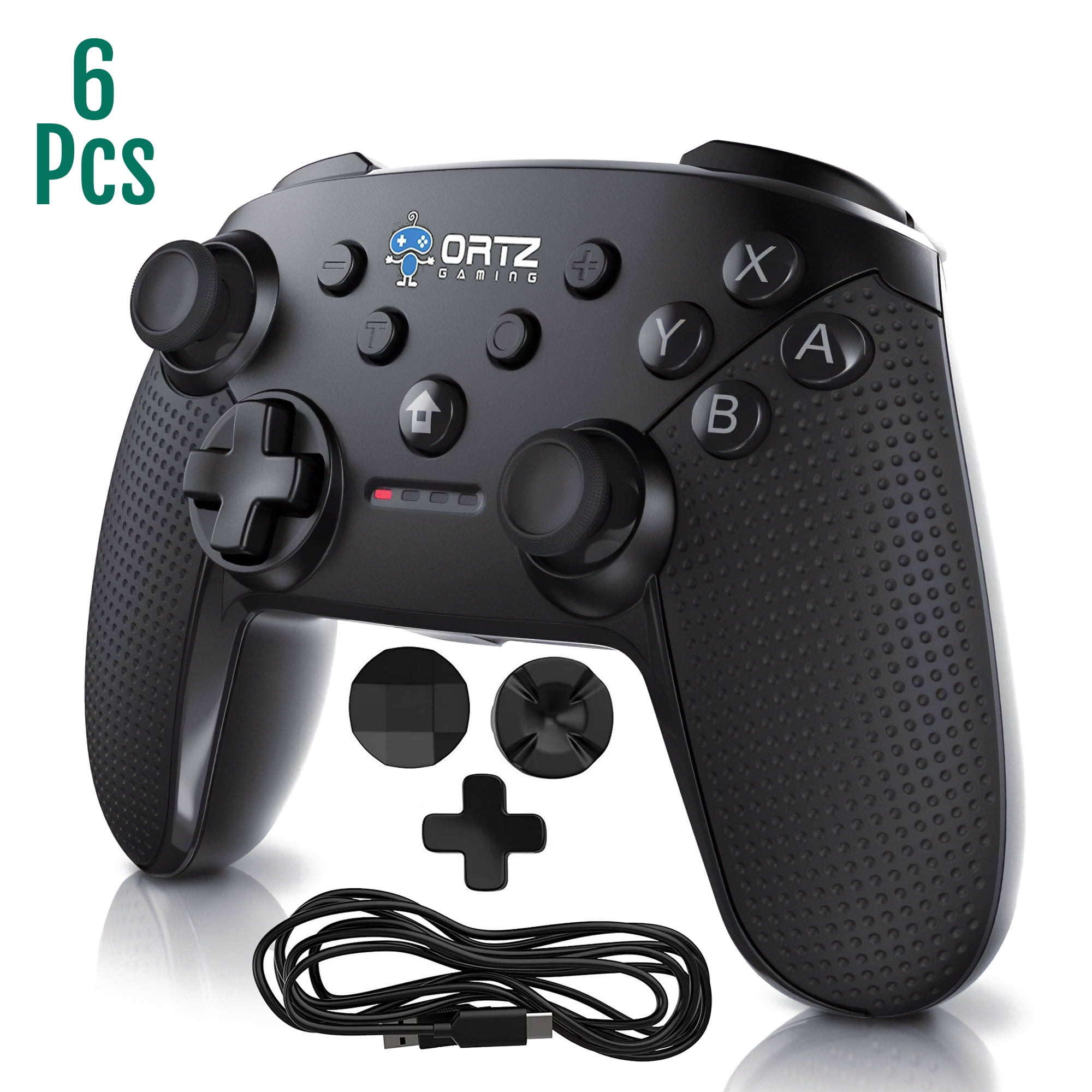 Ortz Switch Controllers 6 Pack of Premium Gaming Joysticks for