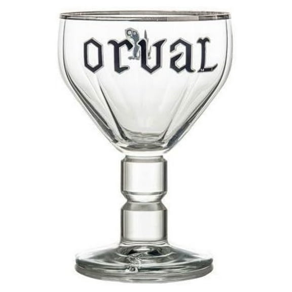 Orval Belgian Silver Rimmed Beer Chalice