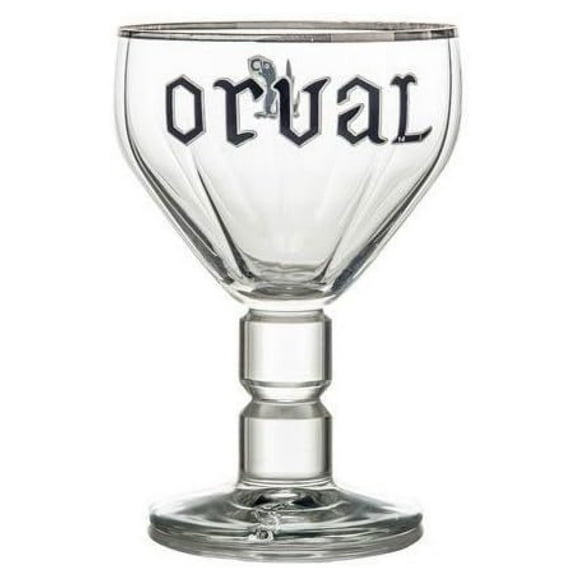 Orval Belgian Silver Rimmed Beer Chalice