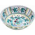 thumbnail image 1 of Orvieto Green Rooster Ceramic Salad Bowl-Italian Craftsmanship, 1 of 1