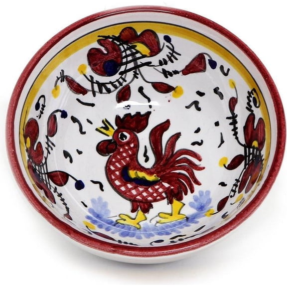 Orvieto Red Rooster Dipping Bowl-Ceramic Craft