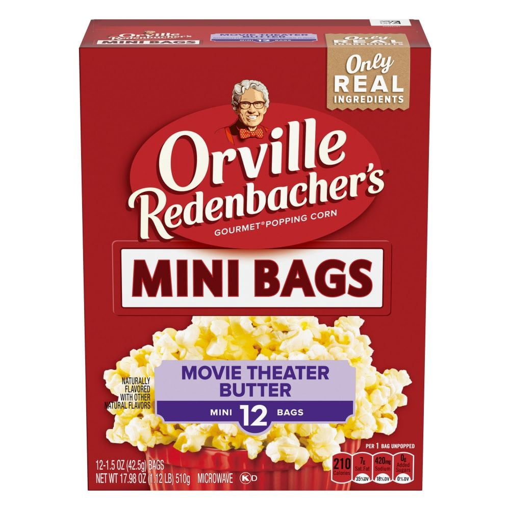 Orville Redenbacher’S Movie Theater Butter Flavored Microwave Popcorn Mini Bags 17.980 oz - Pack of 3