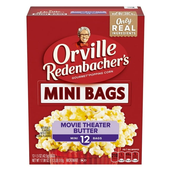 Orville RedenbacherS Movie Theater Butter Flavored Microwave Popcorn Mini Bags 17.980 oz - Pack of 3