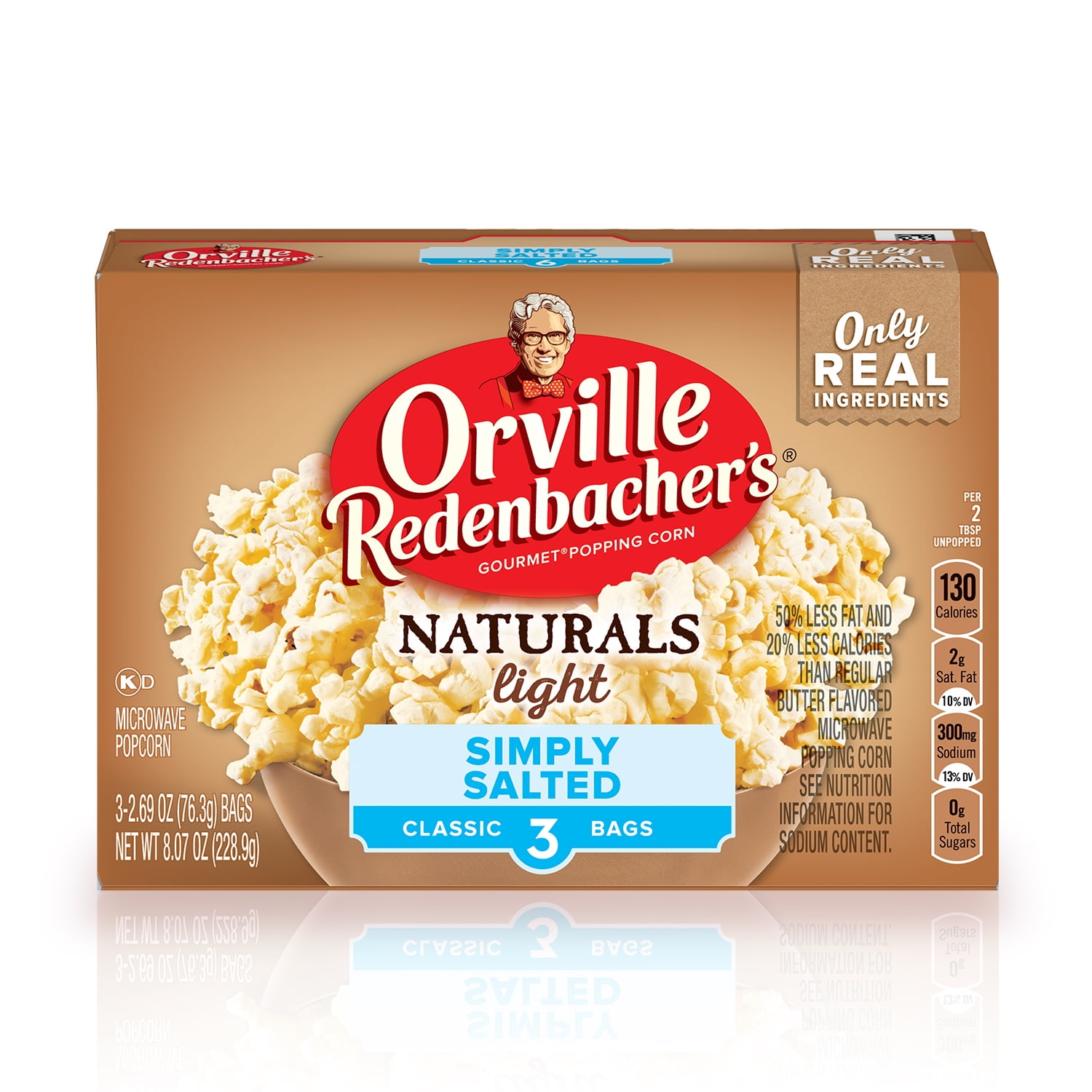 Orville Redenbacher's Naturals Simply Salted Popcorn Classic (Pack of 18)