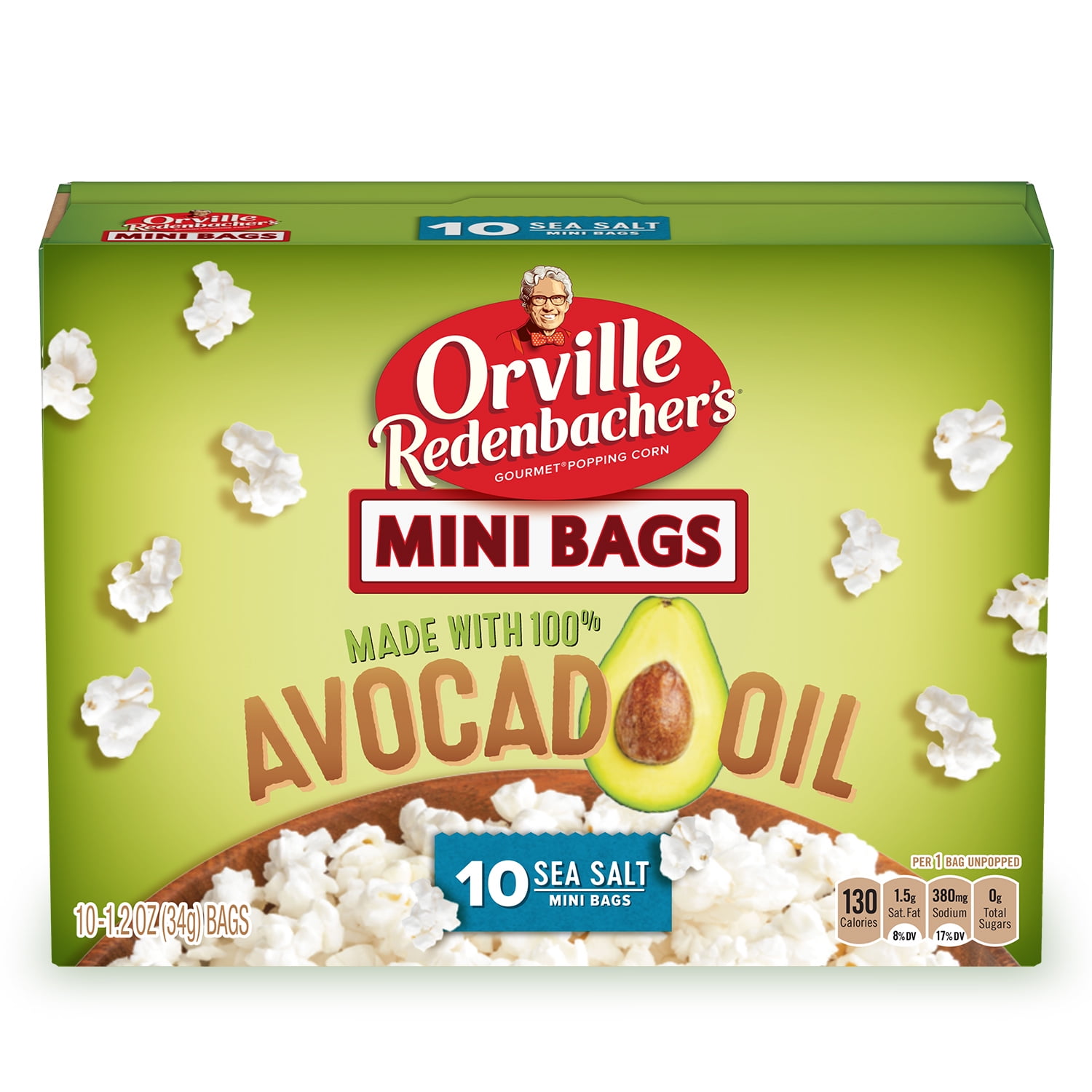 Orville Redenbacher's Avocado Oil Microwave Popcorn, 2.72 oz, 10 Count