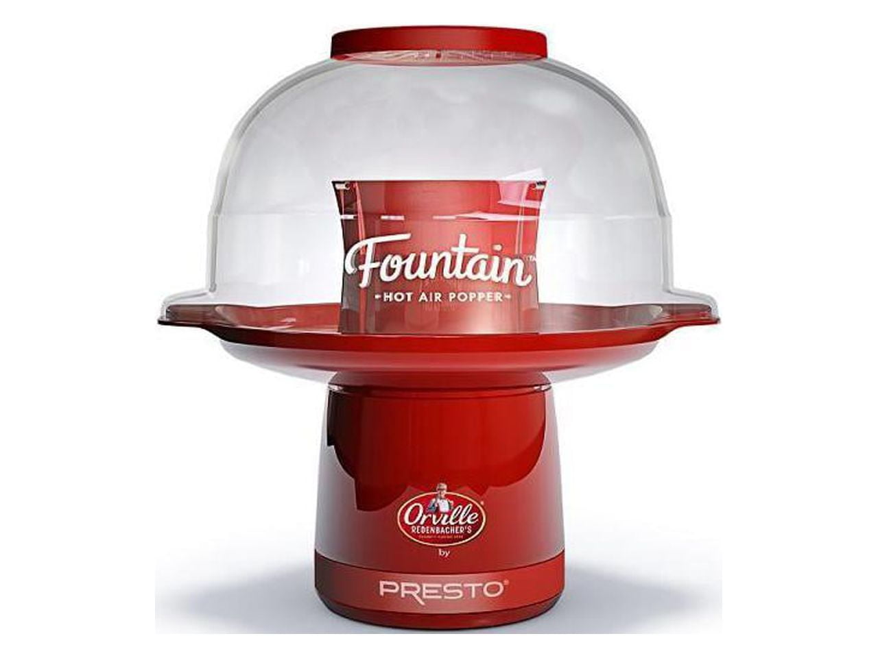Orville Redenbacher's Fountain Hot Air Popper by Presto 04868 Red  10-20 Cups