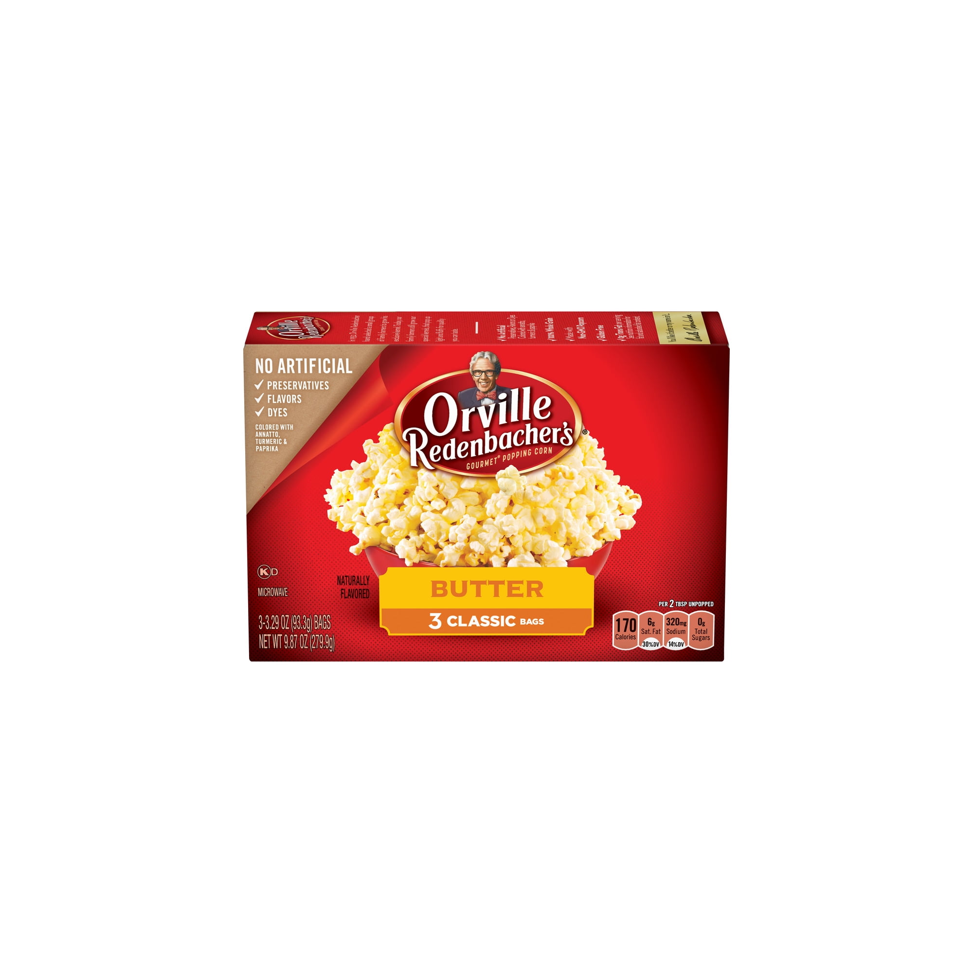 Orville Redenbacher's Microwave Popcorn Butter (Pack of 5)