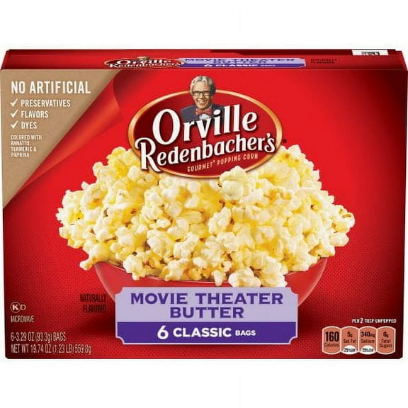 Orville Redenbacher's Movie Theater Butter Microwave Popcorn 3.29 oz (Pack of 14)