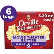 Orville Redenbacher’s Microwave Popcorn, Movie Theater Butter Flavor, 3.29 oz., 6-Count