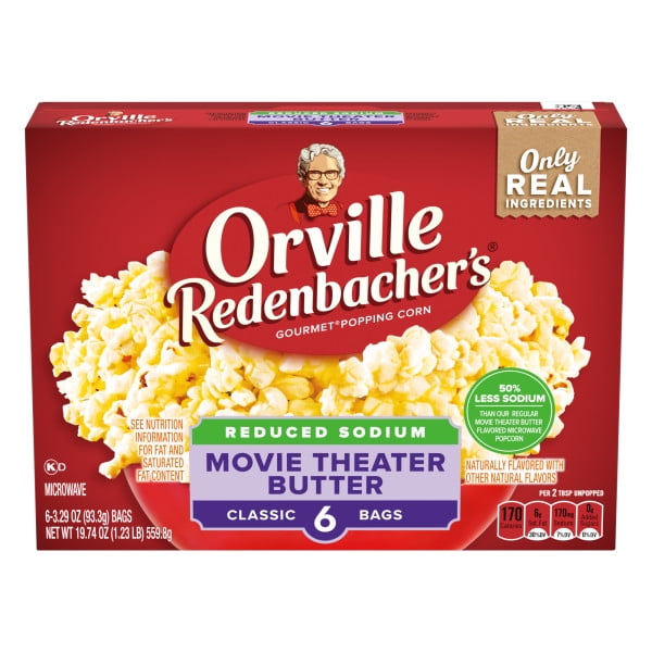 Orville Redenbacher's Reduced Sodium Movie Theater Butter Flavored ...