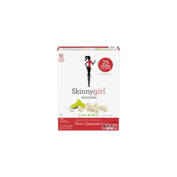 Orville Redenbacher's Skinnygirl Lime & Salt Microwave Popcorn Mini Bags 15 oz (Pack of 72)