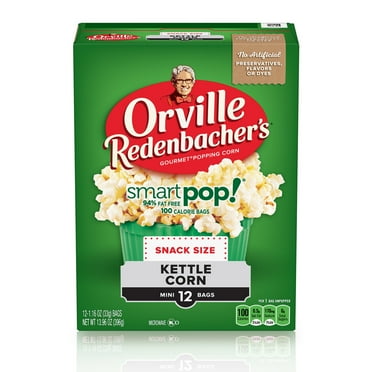 Orville Redenbacher’s Smart Pop! Kettle Corn Popcorn Mini Bags, Microwave Popcorn,12 Count