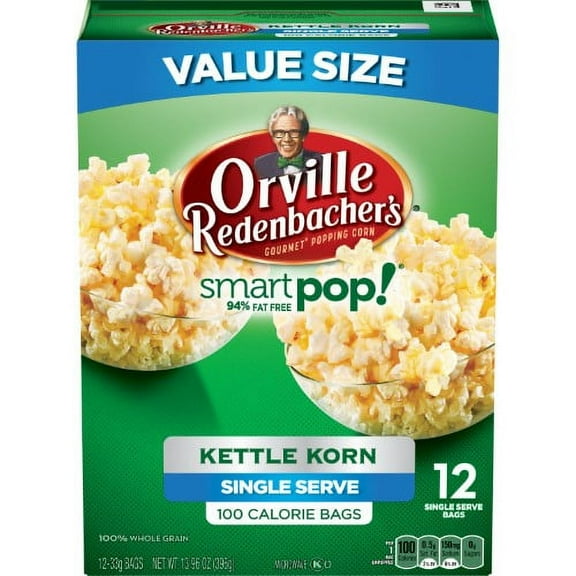 Orville Redenbacher's Smartpop! Kettle Corn Microwave Popcorn Mini Bags (Pack of 3)