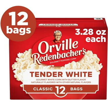 Orville Redenbacher’s Microwave Popcorn Value Size, White Corn, 3.28 oz., 12-Count