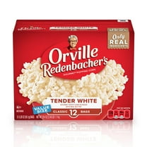 Orville Redenbacher’s Tender White Popcorn, Microwave Popcorn, 12 Count