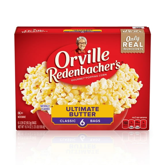 Orville Redenbacher's Ultimate Butter Microwave Popcorn, 3.29 oz (Pack of 8)