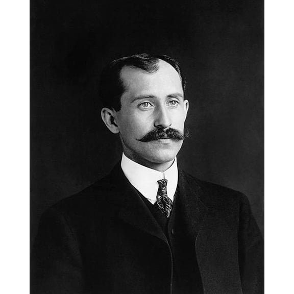 Orville Wright Portrait 1905 - 12x18 Inch Laminated Aviation Poster - Stunning Detail and Bold Colors