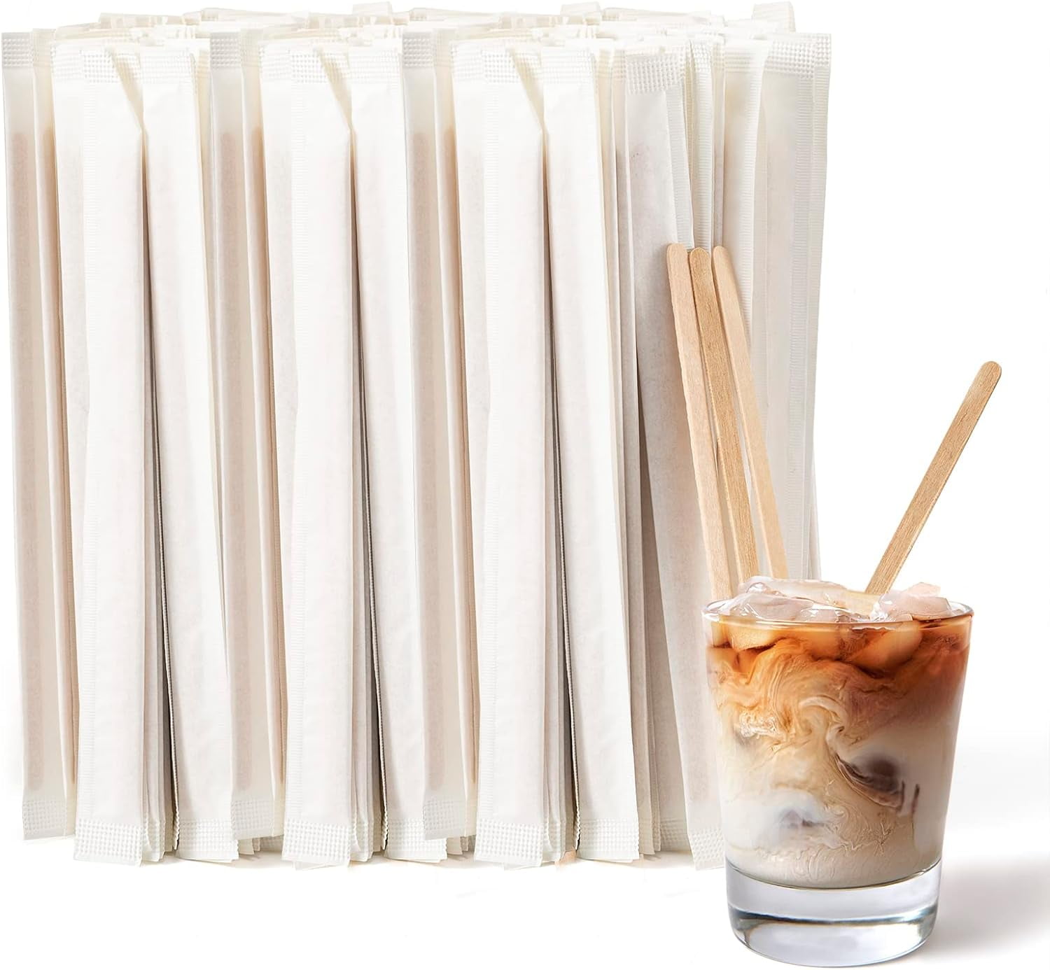 5.5" Wooden Coffee Stirrer | Eco-Friendly Birchwood Disposable Stirrer