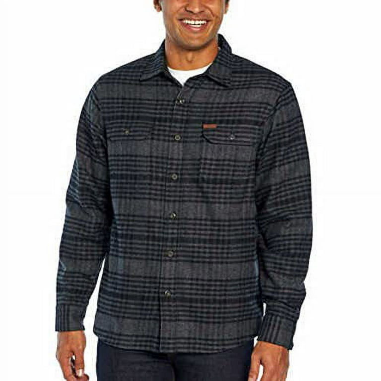 Orvis Big Bear Heavyweight Double Brushed Flannel Shirt , (Grey