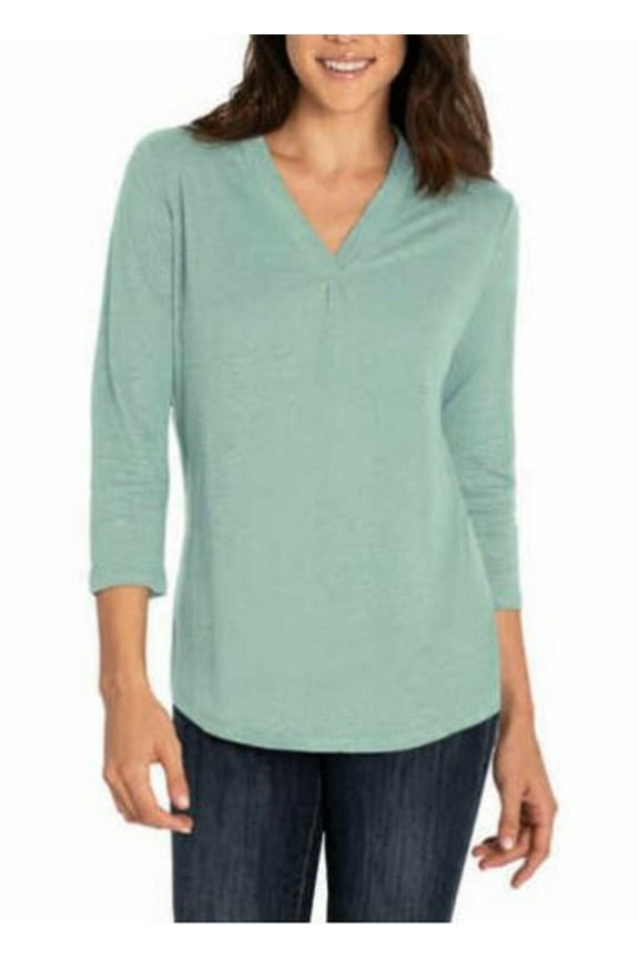 Ladies' Linen Blend  (Ether Green, Small)