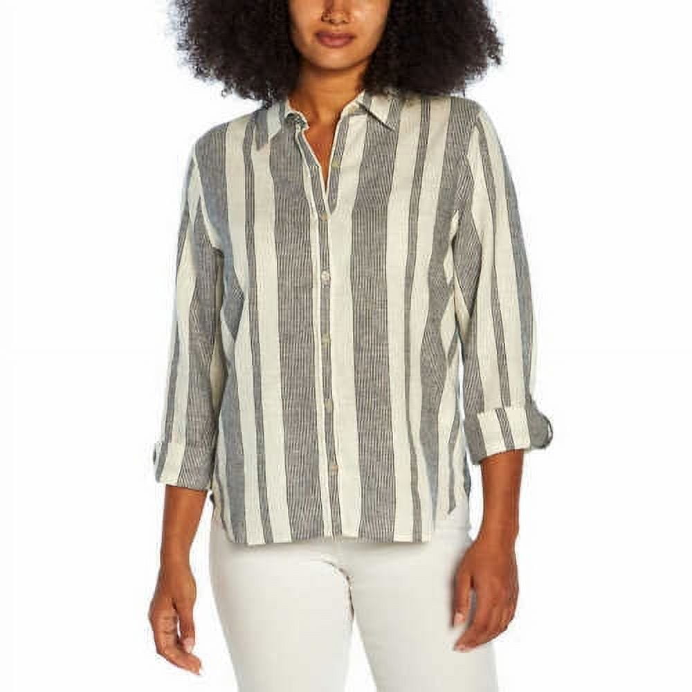 chinese dress ladies Orvis Tops for Women - Linen Blend Womens Short Sleeve Shirts - Button-Up  with Collar