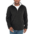 thumbnail image 1 of Orvis Men's Brighton Fleece Sharpa Lined Quarter Zip Pullover, Heather Black XXL, 1 of 2