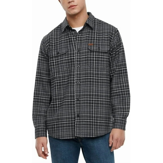 Orvis Men’s Heavyweight Flannel Shirt ( Gray,Medium )