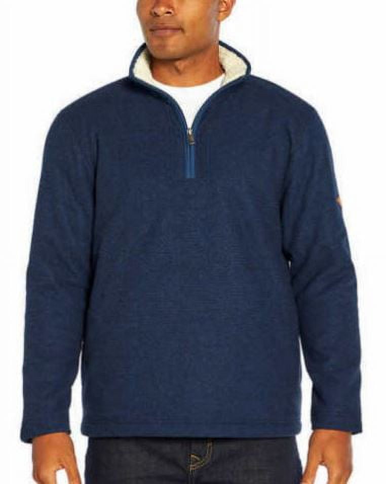 Pull Orvis Homme - Bleu - Taille XL - 1/4 Zip Matelassé - Outdoor