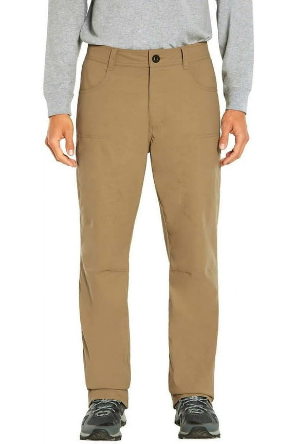 Mens Fleece Lined Stretch Fabric Pant US, Waist Inseam, 38, 30, TAN