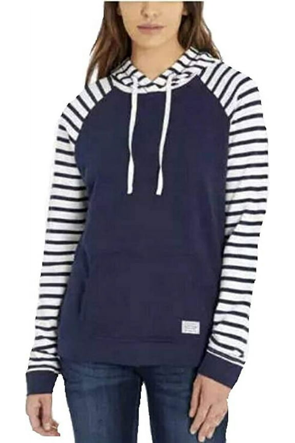 Women's Cozy Hooded Pullover (Navy, X-Small)