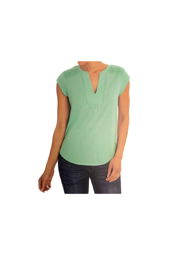 Womens Anna Crochet Lace Top;S