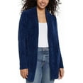 thumbnail image 1 of Orvis Womens Cardigan Sweater Chenille Pockets Soft Open-Front Midweight (Blue,X-Large), 1 of 6