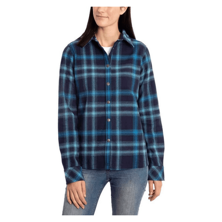 Orvis flannel shirt jacket womens best sale