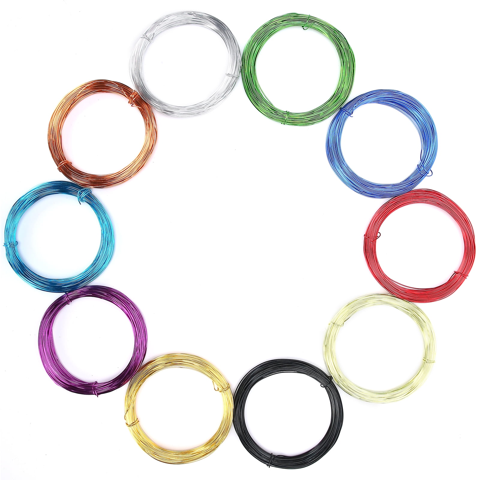 Orvunela 10 Rolls Colored Aluminum Wire 0.8mm Flexible Craft Wire for ...
