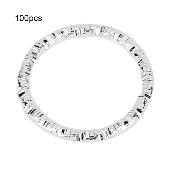 Orvunela 100pcs Hair Braid Rings Dreadlock Hair Clips Loops Decoration Silver