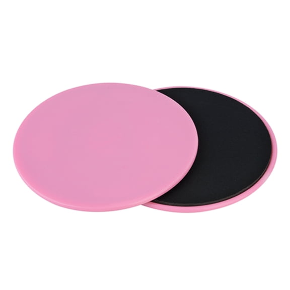Orvunela 2 Pack Dual Sided Core Exercise Sliding Gliding Discs for Full Body Fitness Workout 7 Inches Pink
